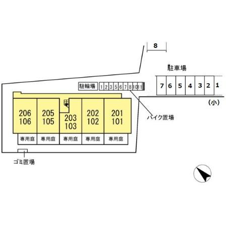 ブレッザ港南台の区画図