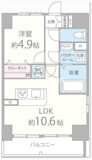 【間取り】 | メゾンクラウン鷺洲