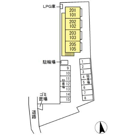 エレヴァートの区画図