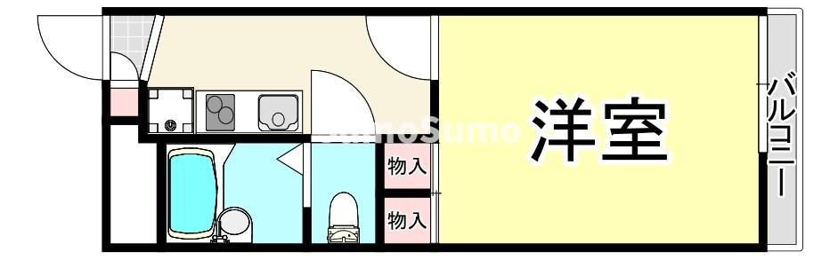 レオパレスウエストリバーの間取り