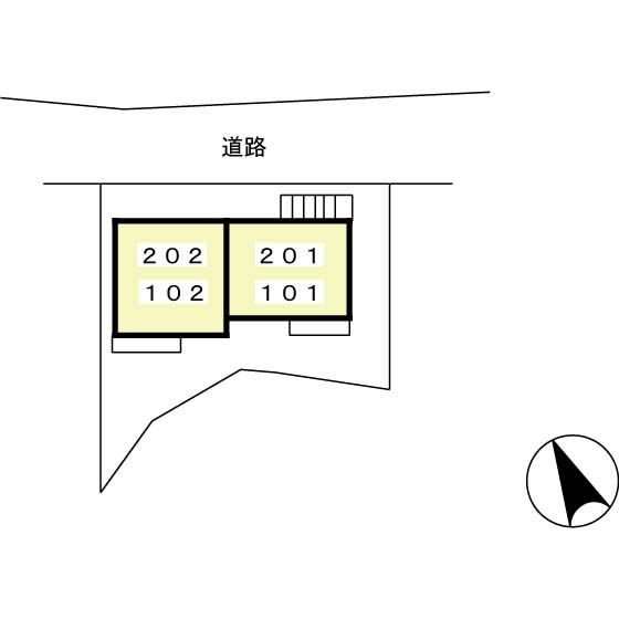 Ｔｏｗｎ Ｃｏｕｒｔ １２４の区画図