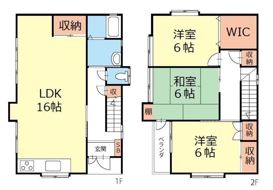 岡谷市神明町３丁目の中古一戸建の間取り