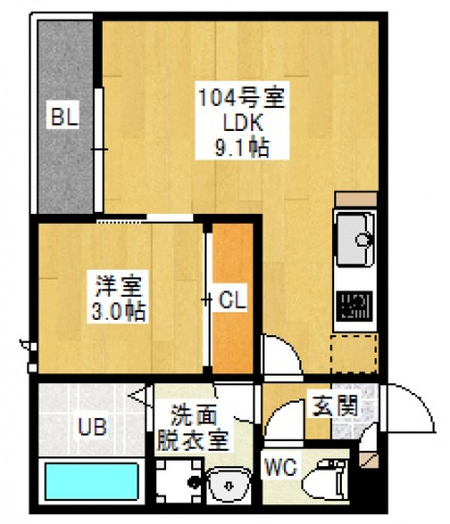 GRANDTIC R.I青崎の間取り|間取り図