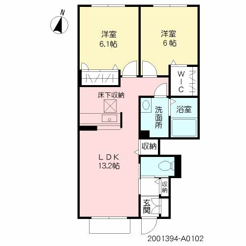 フォレナミユキ　A棟の間取り