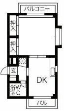 Mハイツの間取り|間取りです。