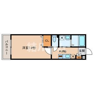 板橋区成増３丁目の賃貸マンションの間取り