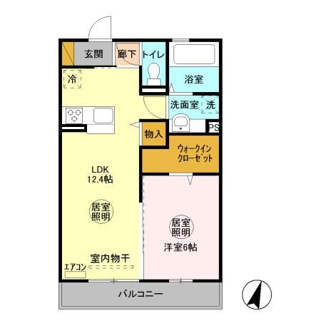 グランディール見川　Aの間取り