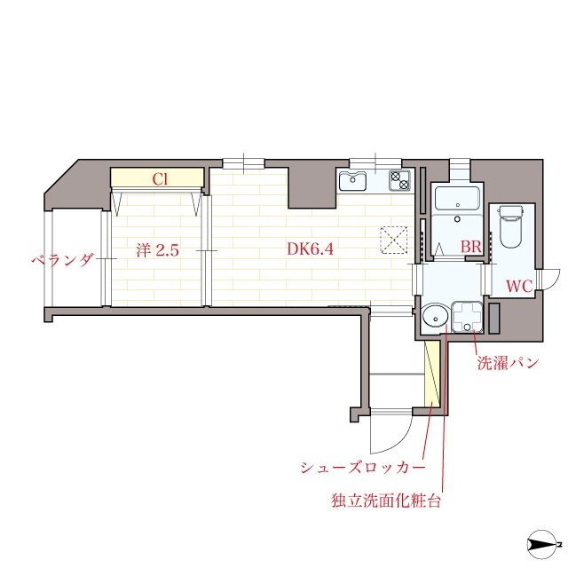 オリエンタル南堀江の間取り