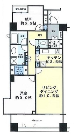 港区西麻布３丁目の賃貸マンションの間取り