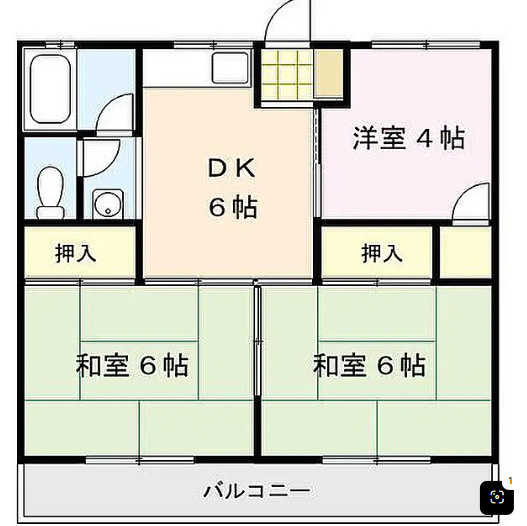福寿コーポの間取り