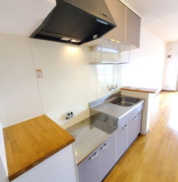 熊本市北区弓削６丁目の賃貸マンションのキッチン|きれいなキッチンです