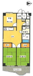 【間取り】 | 緑地公園ロイヤルマンション