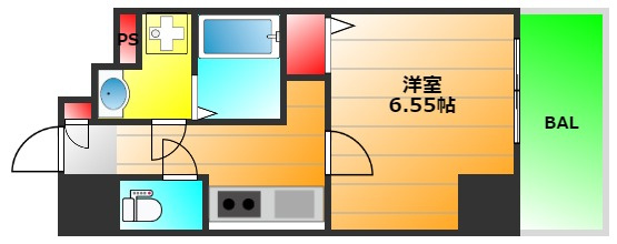 ArtizA西長堀の間取り|現状有姿