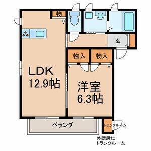 Ｃｉｎｑ　Ｓｔｅｌｌａ　１・２（サンクステラ１．２）の間取り