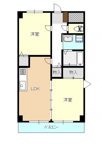 パレ広瀬の間取り|間取り図