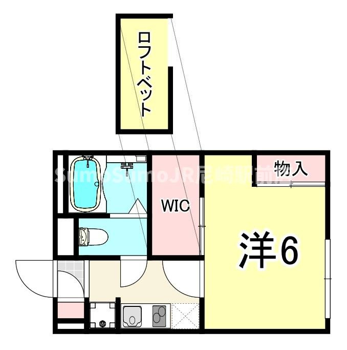 レオパレスK・Kの間取り