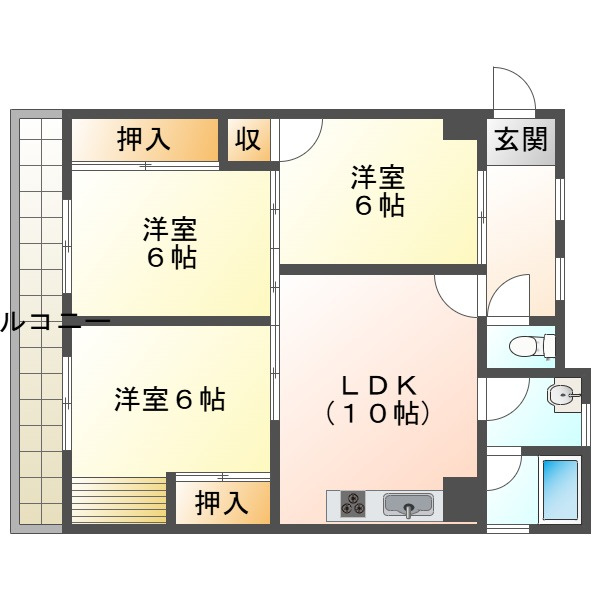 西明石サンマンションの外観