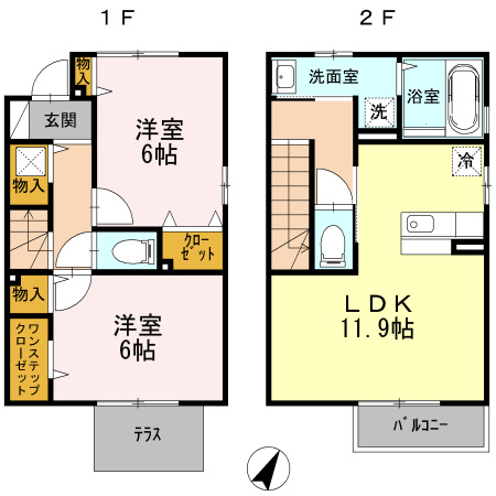 【間取り】 | エアルデュオ
