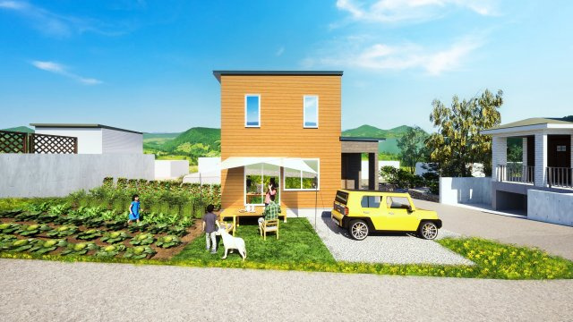 南区藤野2条11丁目　土地の完成予想図|※建築イメージ
