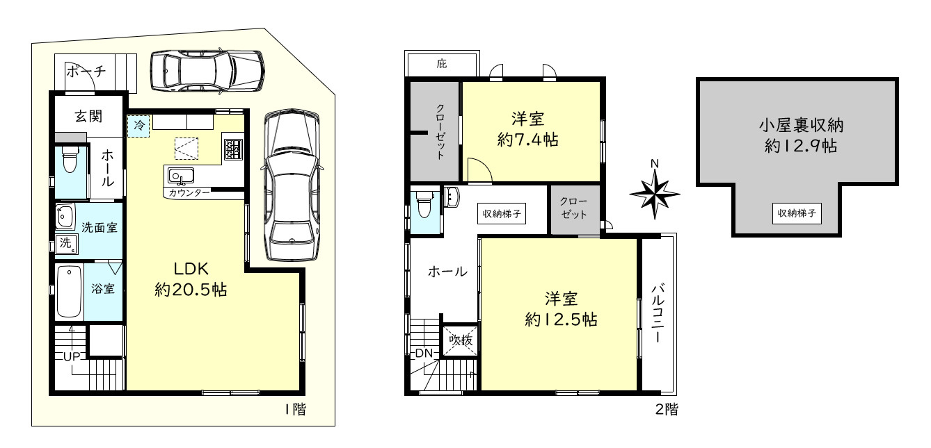 明石市大久保町福田３丁目戸建の間取り