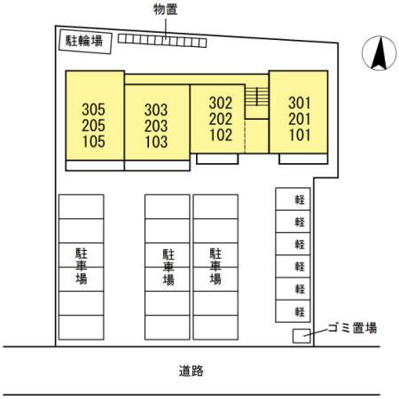 ロータス宇野の区画図