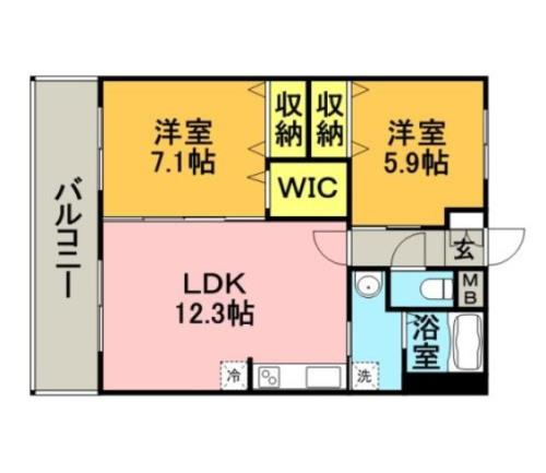北野ガーデンコートの間取り