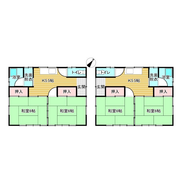 鉾田市新鉾田中古物件の間取り