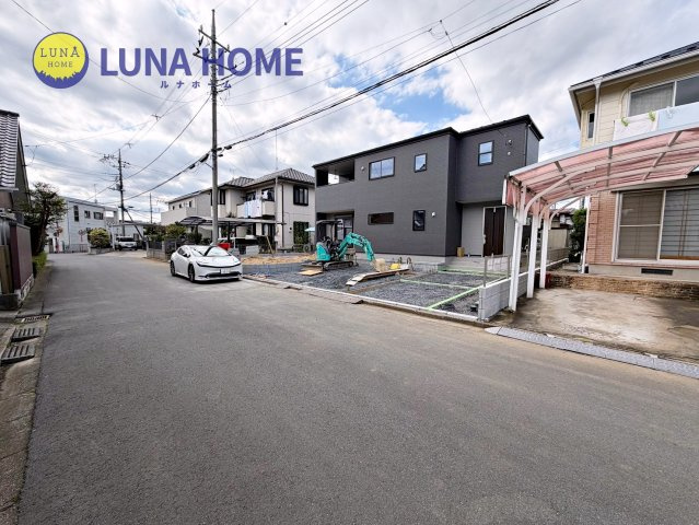 笠間市鯉淵第11　新築戸建の前面道路含む現地写真|物件探しから、ご契約手続き、購入後のインテリアデザインまで、トータルでサポートいたします☆