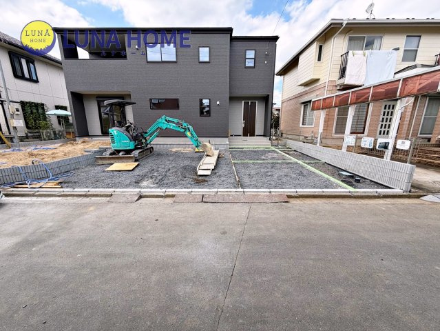 笠間市鯉淵第11　新築戸建の前面道路含む現地写真|「初めてのマイホーム探し、何から始めれば良いかわからない」そんなお客様へ、経験10年以上すスタッフがわかりやすく解説します♪