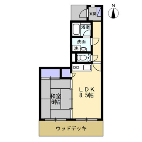 トランコート御幸橋の間取り|間取り図