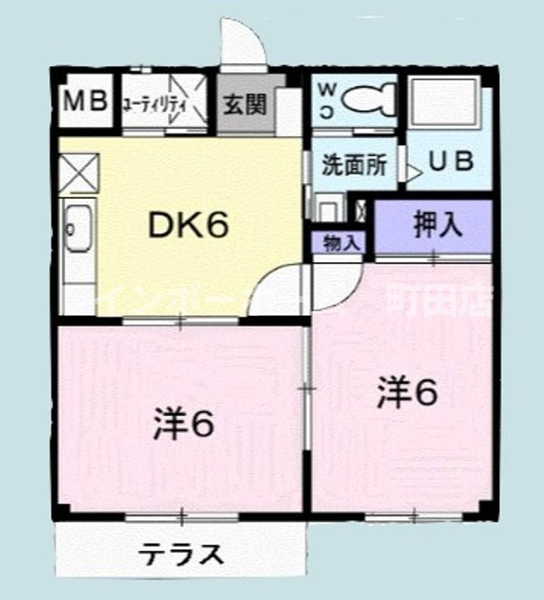 ロマニー高柳1※初期費用分割あと払いサービス利用可能物件の間取り