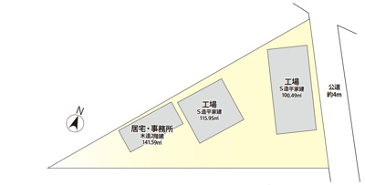 【区画図】 | 座間市広野台1丁目　売工場