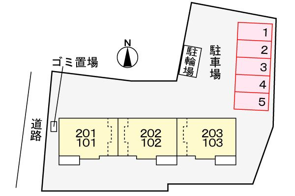 サピュイエ瑞穂の駐車場