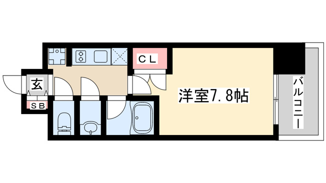 【間取り】 | パークフラッツ江坂