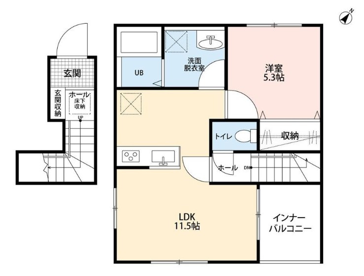 リーブルファイン岩槻駅前の間取り