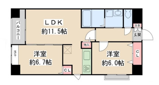 【間取り】 | 新川ＫＳマンション | 間取りです。