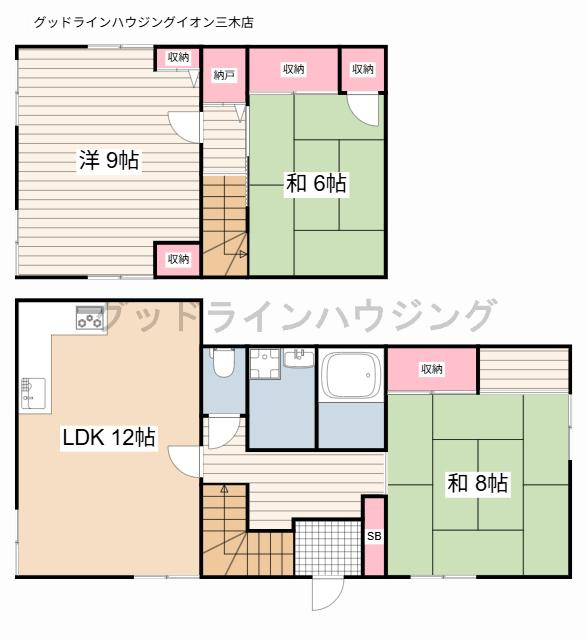 自由が丘本町3丁目戸建の間取り