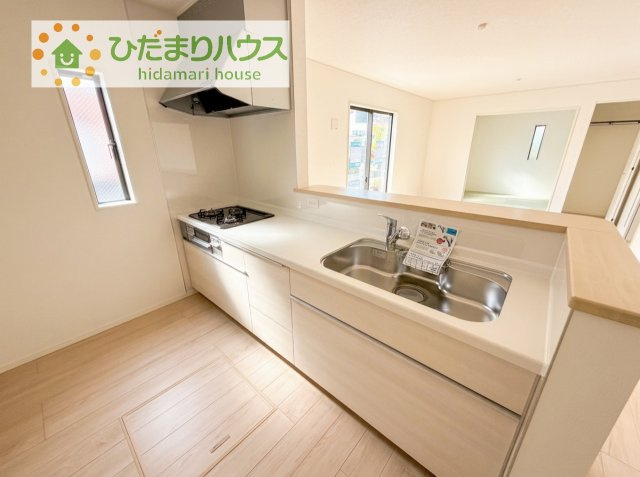 【キッチン】 | 土浦市右籾第13　新築戸建 | 料理をしながらでも、ご家族との会話を楽しめる対面式キッチン♪