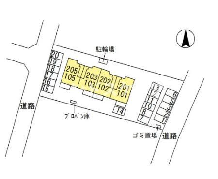 Ｎｅｗ Ｗｉｎｄの区画図|高崎、前橋、伊勢崎エリアのお部屋探しはエンドスケープまで！お客様の理想お聞かせ下さい♪