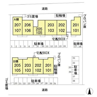 【区画図】 | D-roomあずま町　A