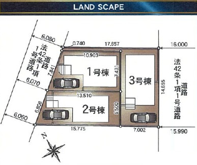 市川市南大野１丁目第７の区画図