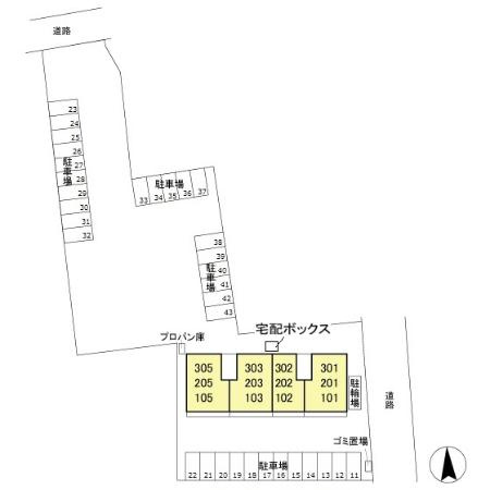 バンブーハイムの区画図