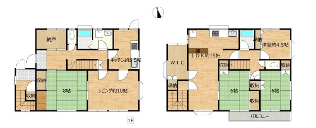 裾野市千福が丘２丁目の中古一戸建の間取り