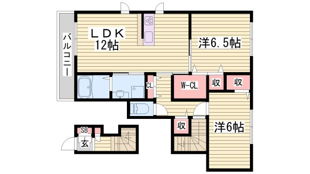 シャーメゾンいろはⅢの間取り