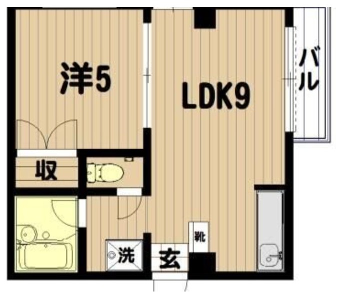 メゾンマイネの間取り|間取りです。