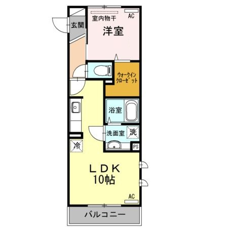 エクレウス下馬の間取り|間取りです。