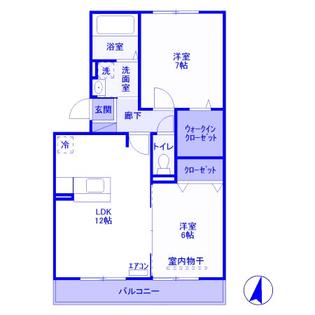 プリムヴェール　十番館の間取り