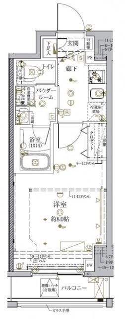 クレイシア秋葉原ラグゼスウィートの間取り|間取りです。