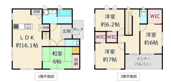 【中古戸建】邑楽郡邑楽町大字中野の間取り|■間取り図｜敷地面積：217.48㎡（約65.78坪）建物面積：107.65㎡（約32.56坪）