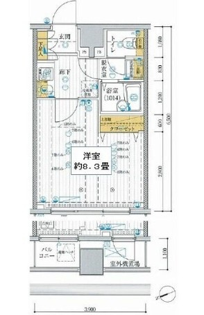 【間取り】 | プレール・ドゥーク早稲田Ⅲ
